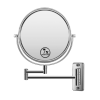 8-inch Wall Mounted Makeup Vanity Mirror, 1X / 7X Magnification Mirror, 360¬∞ Swivel with Extension Arm (Chrome Finish)