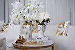 Exquisite White Gilded Ginger Jar with Removable Lid