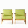 PERLA CLUB CHAIRS SET OF 2, GREEN
