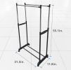 Rolling Clothes Rack on Wheels