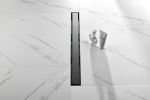 30 Inches Linear Shower Drain with Removable Cover, 304 Stainless Shower Drain Included Hair Strainer and Leveling Feet