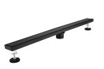 30 Inches Linear Shower Drain with Removable Cover, 304 Stainless Shower Drain Included Hair Strainer and Leveling Feet