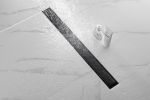 30 Inches Linear Shower Drain with Removable Cover, 304 Stainless Shower Drain Included Hair Strainer and Leveling Feet