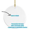 Medium White Poodle Poinsetta Wreath Ceramic Ornament Christmas Tree Hanging Decorations for Home Christmas Holiday, Party, Gift, 3 in, Multicolor