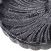 6.3x3.9x8.2" Black Cast Iron Soap Dishes with Mirror