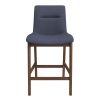 Jayden Mid-Century Modern 24" Upholstered Stool (Set of 2)