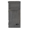 Queen Size Murphy Bed with USB Port and a Large Drawer, Gray