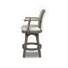 Williams 27' Swivel Counter Height Bar Stool, Natural White Linen