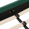 Aspen Vertical Tufted Modern Headboard Platform Bed Set, King, Evergreen Velvet