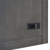 Queen Size Murphy Bed with USB Port and a Large Drawer, Gray