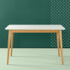 MC Modern Wood Dining Table White