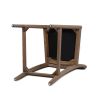 Panama 26.5" Curved Back Cane Rattan Counter Stool, Set of 2, Ivory White Boucle
