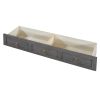 Queen Size Murphy Bed with USB Port and a Large Drawer, Gray