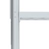 Bunk Bed Twin Over Twin Size with Ladder and high Guardrail, Able to Split, Metal Bunk Bed, Storage Space, Noise Free,Grey Silver
