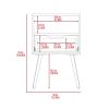 Allie Nightstand, Superior Top, Open Shelf, One Drawer