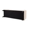 Lewis Bolster Arm Entryway Bench, Sky Neutral Beige Polyester