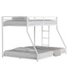 Same as B083P160614 Adam Twin Over Full Metal Bunk, White