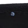 Fuji 49" Upholstered Oval Storage Bench, Ebony Black Boucle
