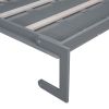 Queen Size Murphy Bed Wall Bed with Cushion,Gray