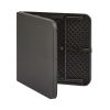 40"L x 20"W Plastic Adjustable Height Fold-in-Half Folding Table, Rich Black