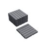 30 PCS Interlocking Deck Tiles Striped Pattern, 12" x 12" Square Light Gray Acacia Hardwood Outdoor Flooring for Patio, Bancony, Pool Side,...