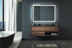 32x24inch Bathroom Led Classy Vanity Mirror with focused backplane,High Lumen,Dimmable Touch,Wall Switch Control, Anti-Fog