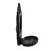 6.3x3.9x8.2" Black Cast Iron Soap Dishes with Mirror
