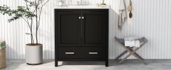 30" Bathroom Vanity with Single Sink, Combo Cabinet Undermount Sink, Bathroom Storage Cabinet with 2 Doors and a Drawer, Soft Closing
