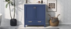30" Bathroom Vanity with Single Sink, Combo Cabinet Undermount Sink, Bathroom Storage Cabinet with 2 Doors and a Drawer, Soft Closing