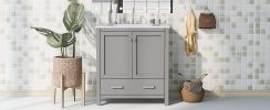 30" Bathroom Vanity with Single Sink, Combo Cabinet Undermount Sink, Bathroom Storage Cabinet with 2 Doors and a Drawer, Soft Closing