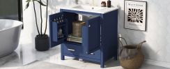 30" Bathroom Vanity with Single Sink, Combo Cabinet Undermount Sink, Bathroom Storage Cabinet with 2 Doors and a Drawer, Soft Closing