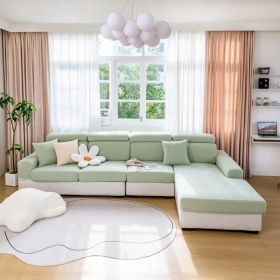 Sofa cover, all inclusive, all-in-one, all season universal, seat cushion, anti cat scratch, Nordic cover cloth, cross-border wholesale sofa hats (Color: Z-word Green, size: Backrest S)