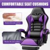 Ergonomic Gaming Chair for Adults, Comfortable Computer Chair for Heavy People, Adjustable Height Office Desk Chair with Wheels