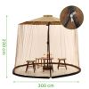 Outdoor Mosquito Net for garden umbrella Mosquito Netting Curtain for Courtyard/Patio/Cantilever/Tilting umbrella Mosquito mesh