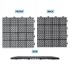 12 x 12 Inch Black Interlocking Deck Tiles Plastic Waterproof Outdoor All Weather Anti-slip Bathroom Shower Balcony Porch Strong Weight Capacity Upto