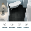 12 x 12 Inch Black Interlocking Deck Tiles Plastic Waterproof Outdoor All Weather Anti-slip Bathroom Shower Balcony Porch Strong Weight Capacity Upto