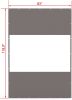 Heavy Duty Outdoor Clear Panel Curtain, 18 oz Waterproof PVC Polyester Curtain, Weather Resistant & Tearproof for Patios, Gazebos, Pergolas