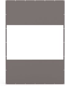 Heavy Duty Outdoor Clear Panel Curtain, 18 oz Waterproof PVC Polyester Curtain, Weather Resistant & Tearproof for Patios, Gazebos, Pergolas (Color: as Pic)