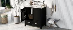 30" Bathroom Vanity with Single Sink, Combo Cabinet Undermount Sink, Bathroom Storage Cabinet with 2 Doors and a Drawer, Soft Closing
